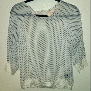 Tommy Girl Sheer Front Polka Dot Top Size: M